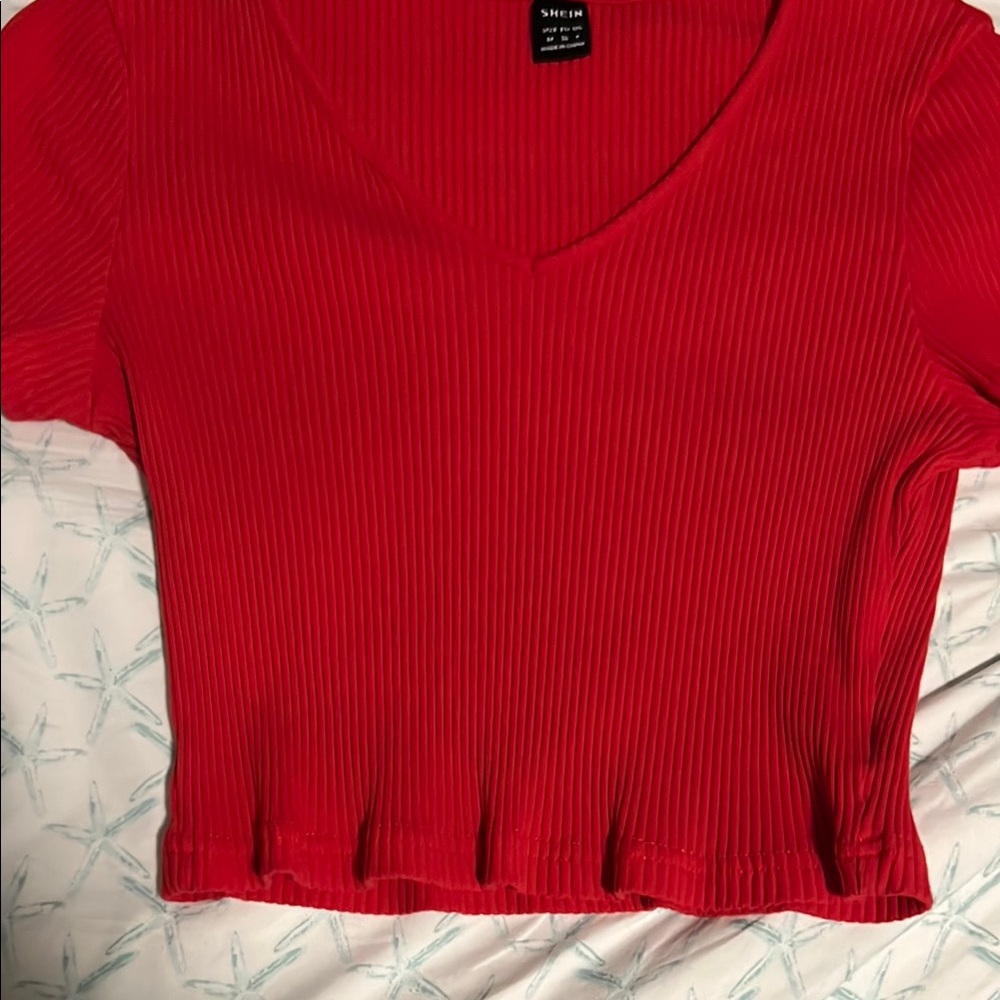 Red Crop Top - Picture 3 of 4